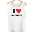 I Heart Sabrina First Name I Love Personalized Stuff Canotta