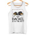 Ich Dackel Jetzt Ins Bett Dachshund Dog Sleeping Dog Tank Top