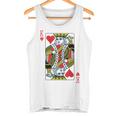 Il Re Di Cuori Che Gioca A Poker Con Le Carte Da Gioco Canotta