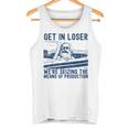 With Karl Marx Get In Loser Wir Ergreifen Die Produktionmittel Tank Top