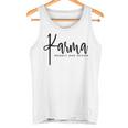 Karma Regelt Das Schon Schicksal Karma Tank Top