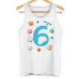 Kinder Astronaut 6 Geburtstag Weltraum Jungen 6 Jahre Raumschiff Tank Top