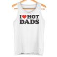 I Love Hot Dads Divertente Cuore Rosso Amore Papà Dilf Canotta