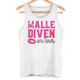 Malle Diven On Tour Slogan Tank Top