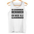 Misanthrop Menschenfeind Gray Tank Top