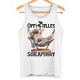 Offizielles Schlaf Zebra Mit Tier Lustig Tiermotiv Tank Top