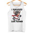 Sobreviví A San Fermín Encierro De Toros Fiestas Pamplona Camiseta sin mangas