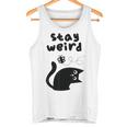 Stay Cat Gray Tank Top