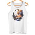 Tigre Animal Amante Arte Montañas Animal Tigre Camiseta sin mangas