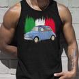 500Intage Car Flag Of Italy Dad Engines Tank Top Geschenke für Ihn