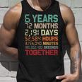 6 Años Juntos Pareja Coincidencia Sexto Aniversario De Bodas Camiseta sin mangas Regalos para él