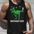 7 Anni Compleanno Regalo DinosauroRex Bambino Bambini Canotta Regalos para él