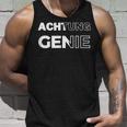 Achtung Genie Tank Top Geschenke für Ihn