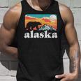 Alaska Retro Bear & Rocky Mountainintage 80S Graphic Canotta Regalos para él