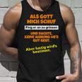 Als Gott Mich Schuf Fing Er An Zu Grinsen Humor Tank Top Geschenke für Ihn