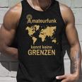 Amateurfunk Kennt Keine Borders Retro Radio Amateur Radio Tank Top Geschenke für Ihn