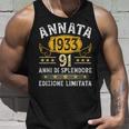 Annata 1933 Uomo Donna 91 Anni Compleanno Regalo Canotta Regalos para él