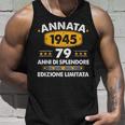 Annata 79 Compleanno 1945 79 Anni Compleanno Uomo Donna 1945 Canotta Regalos para él