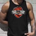 Austria Flag Superhero Austria Tank Top Geschenke für Ihn