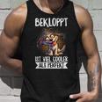 Bekloppt Istiel Cooler Als Perfekt Hunderrückt Spruch Tank Top Geschenke für Ihn