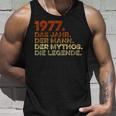 Birthday intage 1977 Man Myth Legend Tank Top Geschenke für Ihn