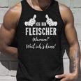 Butcher Ich Bin Fleischer Weil Ich Kann Tank Top Geschenke für Ihn