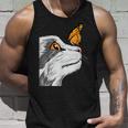 Cat With Monarch Butterfly On His Nose Butterfly Cat Lover Tank Top Gifts for Him