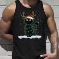 Christmas Pyjamas Reindeer Cat Tank Top Geschenke für Ihn