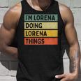 Citazione Personalizzata Divertente I'm Lorena Doing Lorena Things Canotta Regalos para él
