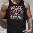 Colorato Hippie Tie-Dye Peace Sign Love & Unity Canotta Regalos para él