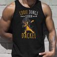 Coole Jungs Lieben Dackel Tank Top Geschenke für Ihn