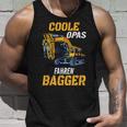 Coole Opas Fahren Bagger Digger Driver Grandpa Tank Top Geschenke für Ihn