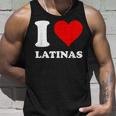 Corazón Rojo I Love Latinas Camiseta sin mangas Regalos para él