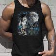 Cringe Alpha Wolf Meme Werewolf Tank Top Geschenke für Ihn