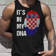 Croatian Flag Dna Fingerprint Croatia Tank Top Geschenke für Ihn