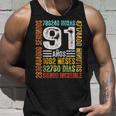 Cumpleaños Feliz 91 Años Feliz 91 Años Regalos Originales Camiseta sin mangas Regalos para él