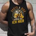 Darts Und Bier Darum Bin Ich Hier Dartspieler Dart Tank Top Geschenke für Ihn