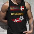 Denmark Football Pride Danish Flag Football Retro Jersey Tank Top Geschenke für Ihn