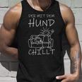 Der Mit Dem Hund Chillt Tank Top Geschenke für Ihn