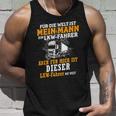 For Die Welt Ist Mein Mann Ein Lkfahrer Liebe Herz Tank Top Geschenke für Ihn