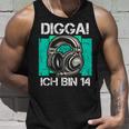 With Digga Ich Bin 14 Jahre Junge Geburtstag Tank Top Geschenke für Ihn