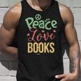 Divertente Regali Letterari Per Libri Amante Pace Love Books Canotta Regalos para él