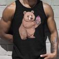 Donna Simpatico Orso Grizzly Con Cupcake Con Collo A Canotta Regalos para él