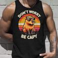 Dont Be Worry Be Capy Capybara Retro Rodent Tank Top Geschenke für Ihn