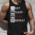 Eat Sleep Game Repeat Essen Schlafen Gamecken Wiederholen Tank Top Geschenke für Ihn