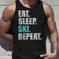 Eat Sleep Ski Repeat Tank Top Geschenke für Ihn