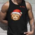 Emoji-Nikolausmütze-Affengesicht Tank Top Geschenke für Ihn