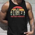 Never Forget Cool Retro Floppy Diskhs And Cassette Tapes Tank Top Geschenke für Ihn