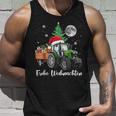 Fröhliche Weihnachten Santa Tractor Bauer Fährt Christmas Tank Top Geschenke für Ihn