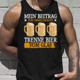 Mein Beitrag Zum Umweltschutz Trenne Bierom Glas Tank Top Geschenke für Ihn